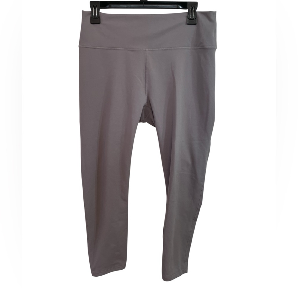 Fabletics PowerHold High-Waisted Leggings Gray Size L 32” Inseam